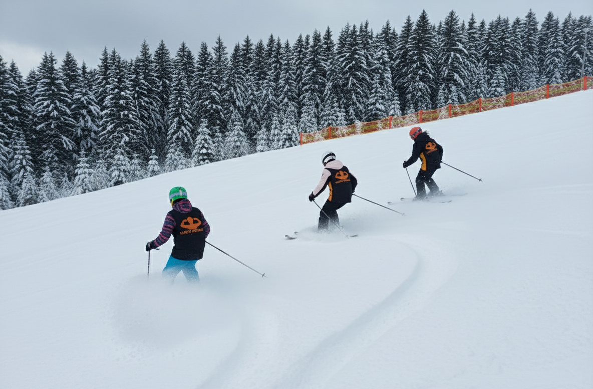 zIMA 2026 NARTY, SNOWBOARD NAUKA JAZDY